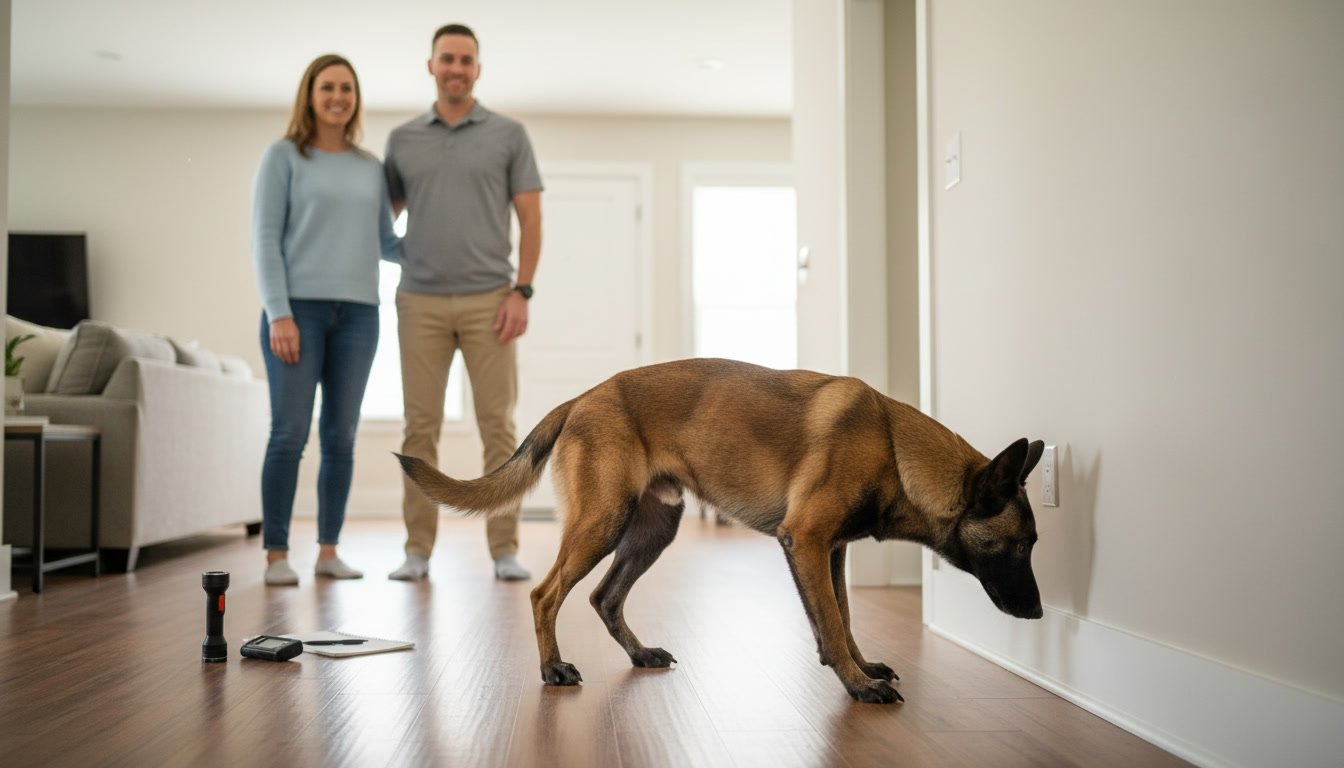 For Homeowners Looking for Quick, Accurate, and Non-Invasive Mold Detection with Our Expert Detection Dog